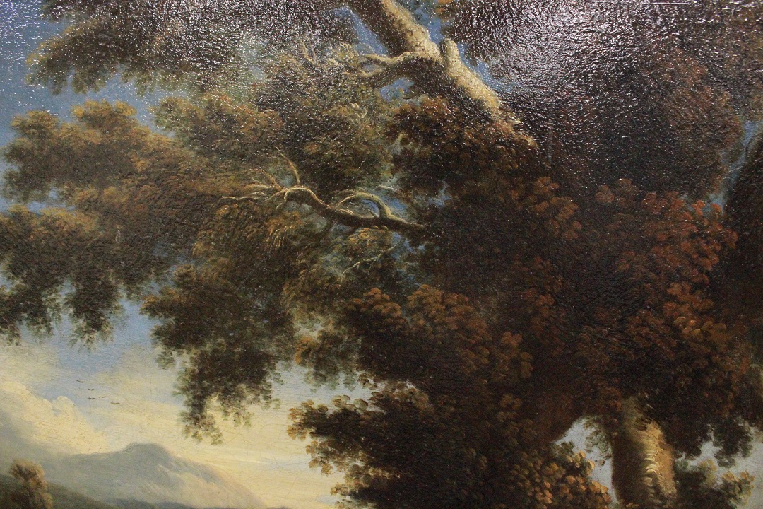 567_Jan_Frans_Van_Bolemen_quadro_paint_cornice_frame_painting_olio_su_tela_Orizzonte_grandi_dimensioni_natura_albero_acqua_26