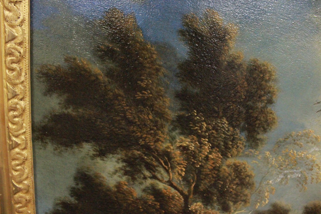 567_Jan_Frans_Van_Bolemen_quadro_paint_cornice_frame_painting_olio_su_tela_Orizzonte_grandi_dimensioni_natura_albero_acqua_28
