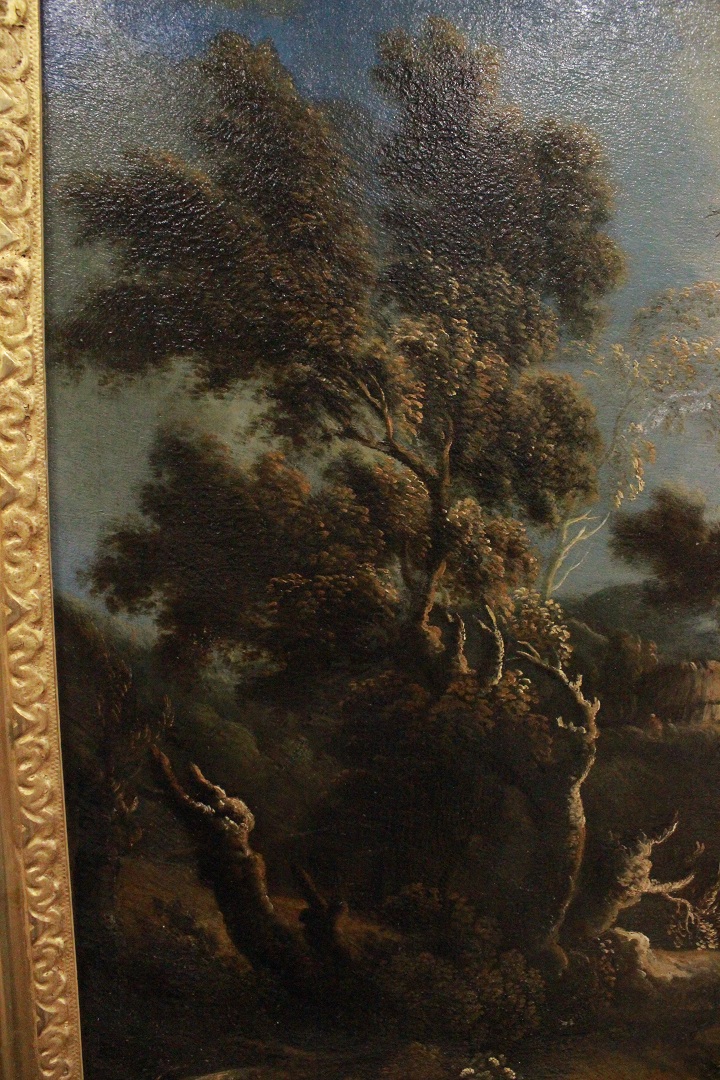 567_Jan_Frans_Van_Bolemen_quadro_paint_cornice_frame_painting_olio_su_tela_Orizzonte_grandi_dimensioni_natura_albero_acqua_4