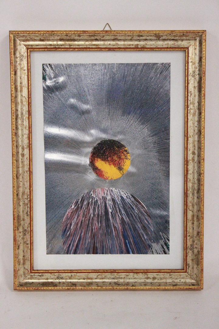 827_coppia_due_2_quadro_tecnica_mista_su_carta_Manfrini_F._ITA_Italiano_Italia_vulcano_astratto_1