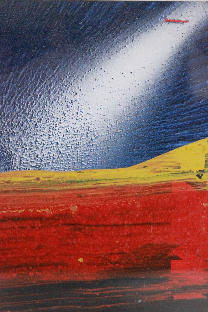 860_coppia_due_2_quadro_tecnica_mista_su_carta_Manfrini_F._ITA_Italiano_Italia_rosso_giallo_luna_argento_10