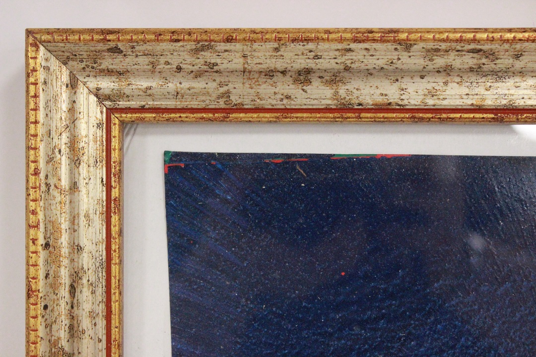 860_coppia_due_2_quadro_tecnica_mista_su_carta_Manfrini_F._ITA_Italiano_Italia_rosso_giallo_luna_argento_11