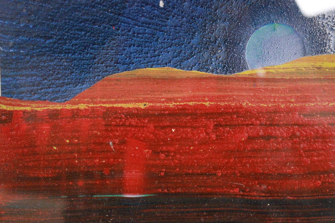 860_coppia_due_2_quadro_tecnica_mista_su_carta_Manfrini_F._ITA_Italiano_Italia_rosso_giallo_luna_argento_14