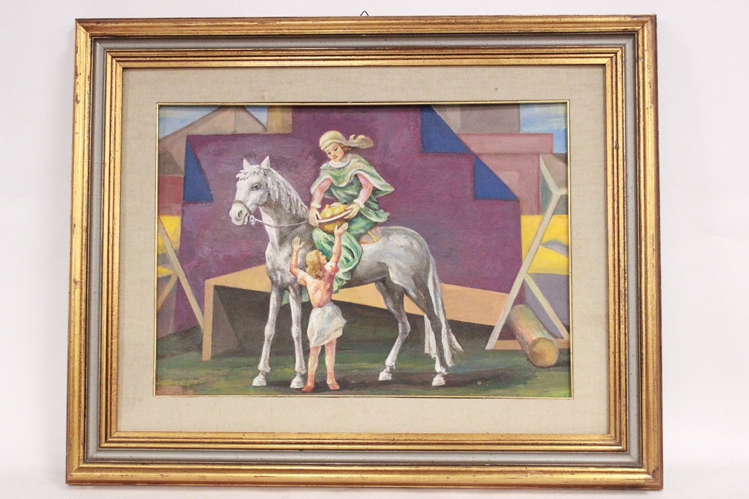 896_quadro_dipinto_olio_su_tela_pressato_su_cartone_painting_oil_on_canvas_La_Provvidenza_cornice_frame_firma_firmato_Severino_Marelli_Francia_FRA_0