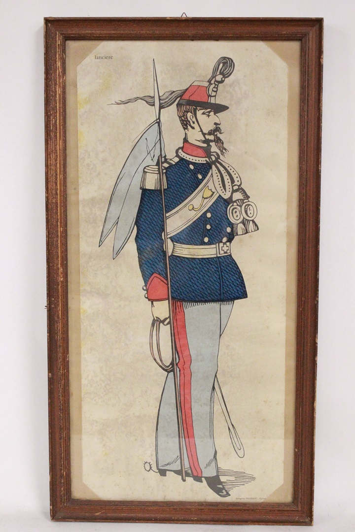 897_quadro_Lanciere_stampa_su_carta_cornice_frame_Francia_FRA_0
