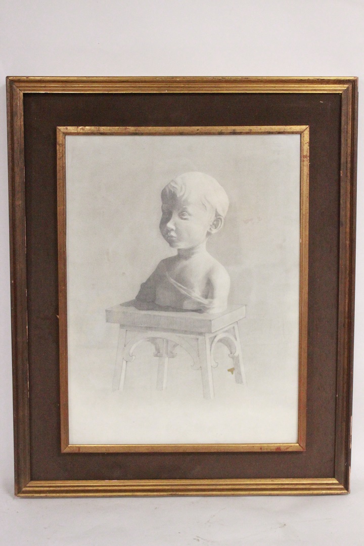 898_quadro_busto_fanciullo_disegno_carboncino_cornice_frame_Francia_FRA_0