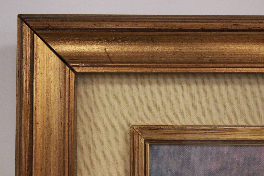 899_quadro_dipinto_olio_su_tela_painting_oil_on_canvas_cascina_neve_paesaggio_cornice_frame_firma_firmato_Corot_1982_Francia_FRA_5