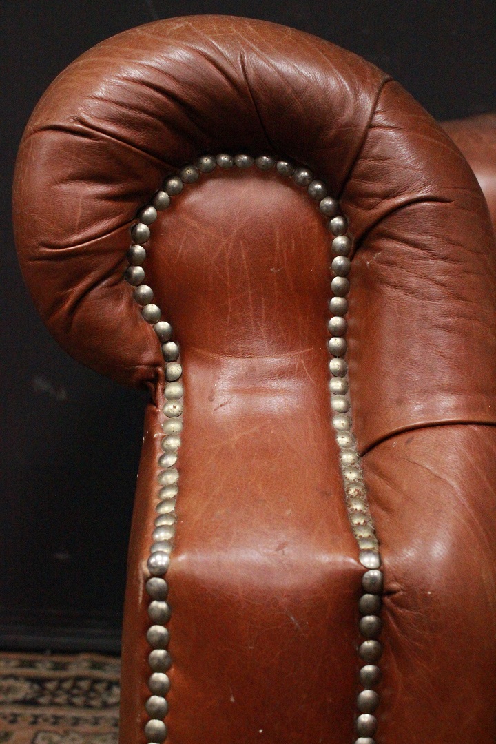 918_Poltrona_Armchair_Chester_Chesterfield_club_leather_pelle_marrone_rame_originale_original_english_inglese_UK_1