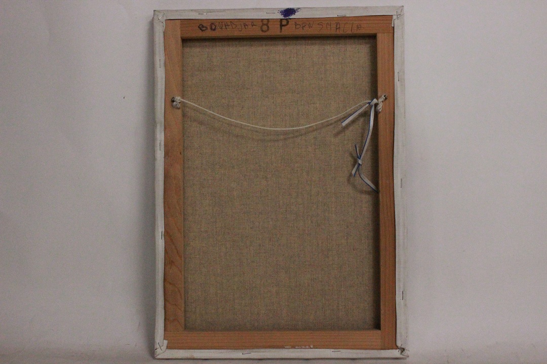 922_quadro_dipinto_olio_tela_cappella_montagna_neve_firmato_firma_Clarizot_1989_Francese_FRA_6