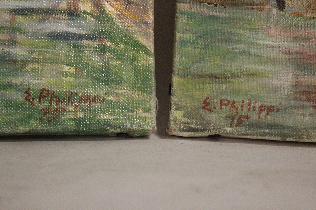 930_quadro_olio_tela_le_vieux_point_ponti_firmato_firma_E.Philippi_75_Francese_FRA_10