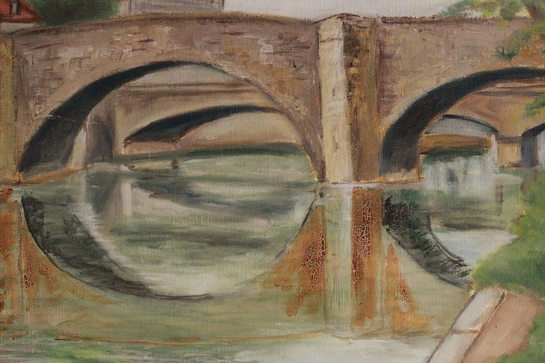 930_quadro_olio_tela_le_vieux_point_ponti_firmato_firma_E.Philippi_75_Francese_FRA_11