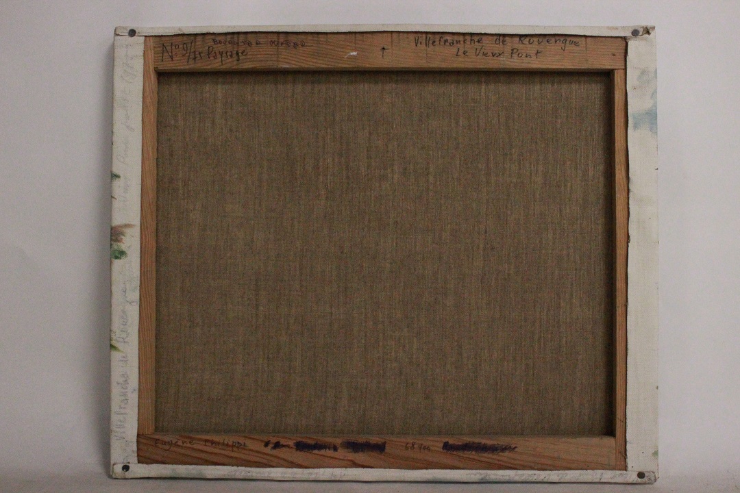 930_quadro_olio_tela_le_vieux_point_ponti_firmato_firma_E.Philippi_75_Francese_FRA_6