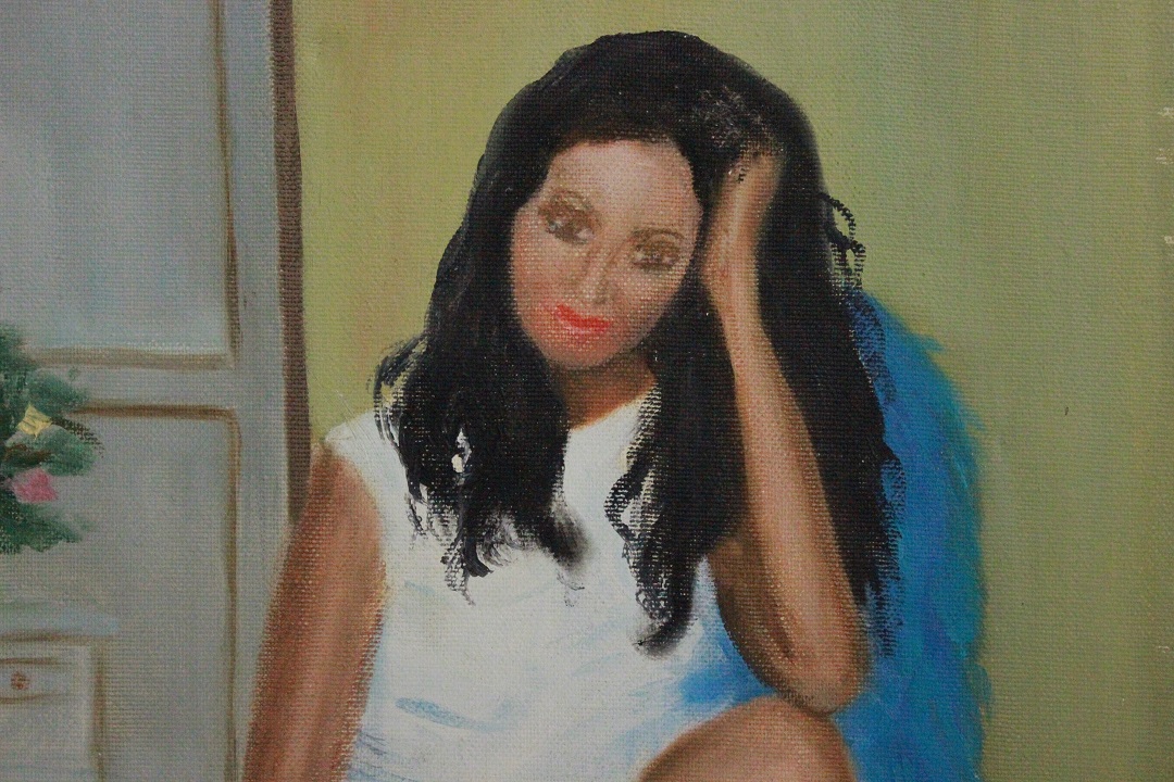 936_quadro_dipinto_olio_tela_donna_vestito_bianco_autore_sconosciuto_provenienza_Francese_FRA_3