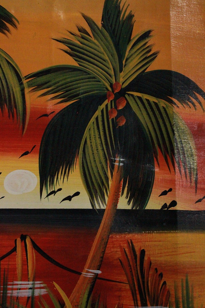 938_quadro_dipinto_olio_tela_Africa_palme_mare_paesaggio_firma_firmato_provenienza_Francese_FRA_3