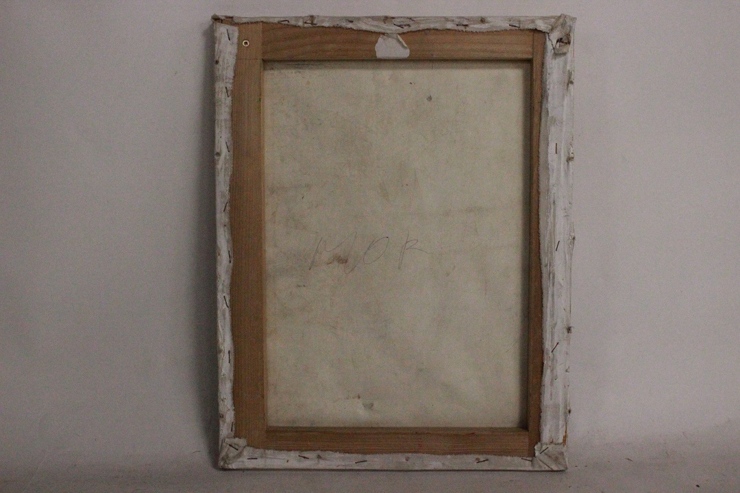 938_quadro_dipinto_olio_tela_Africa_palme_mare_paesaggio_firma_firmato_provenienza_Francese_FRA_6