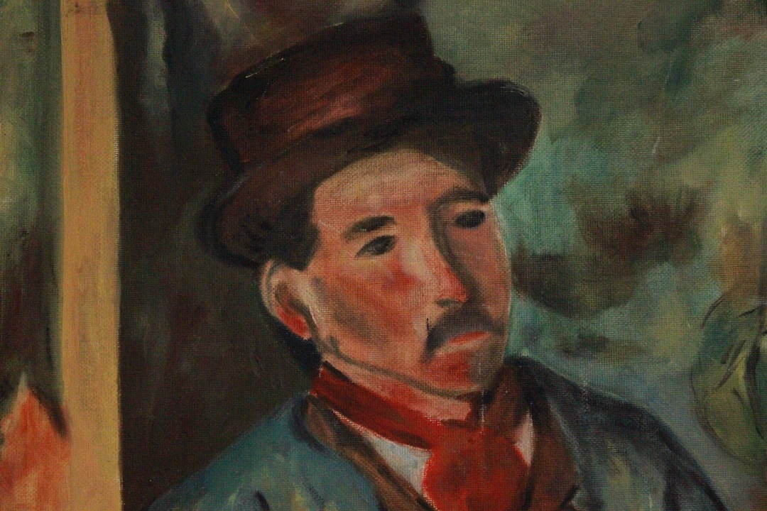 940_quadro_dipinto_olio_tela_figura_umana_signore_cappello_autore_sconosciuto_ignoto_provenienza_Francese_FRA_1