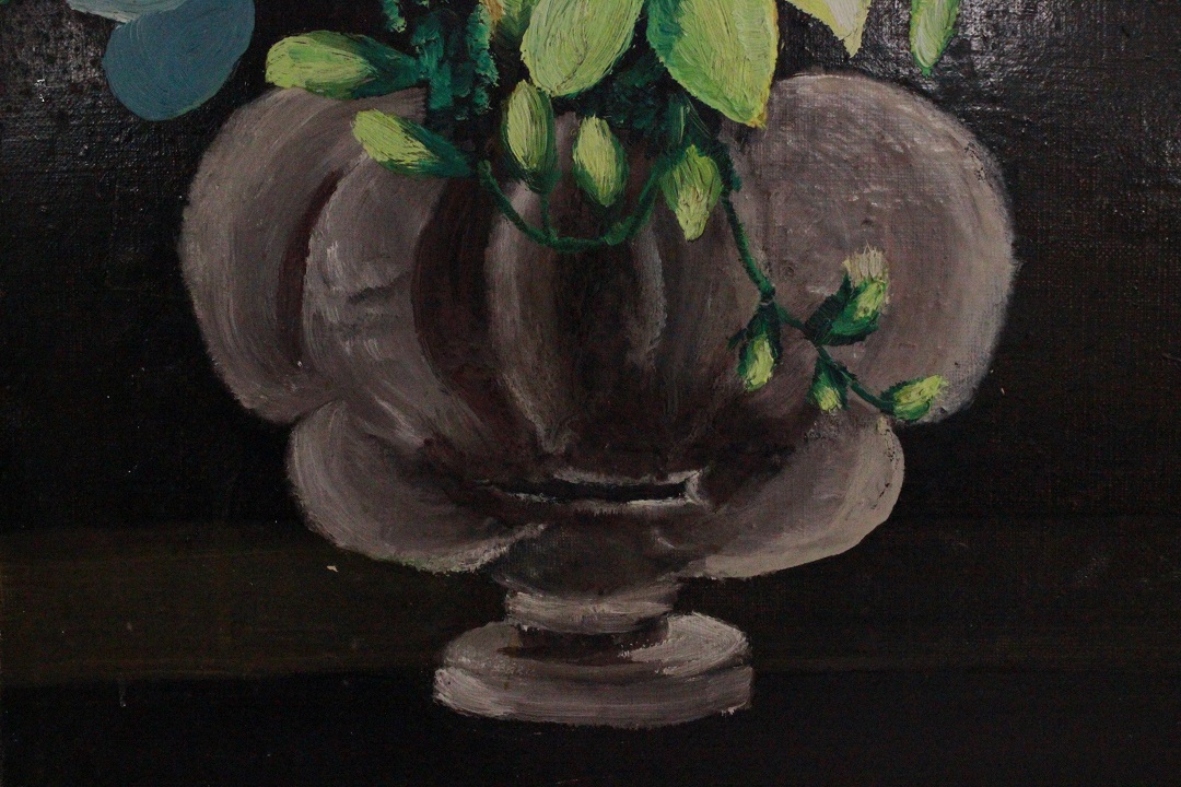 942_quadro_dipinto_olio_tela_vaso_fiori_sfondo_nero_autore_sconosciuto_ignoto_provenienza_Francese_FRA_3