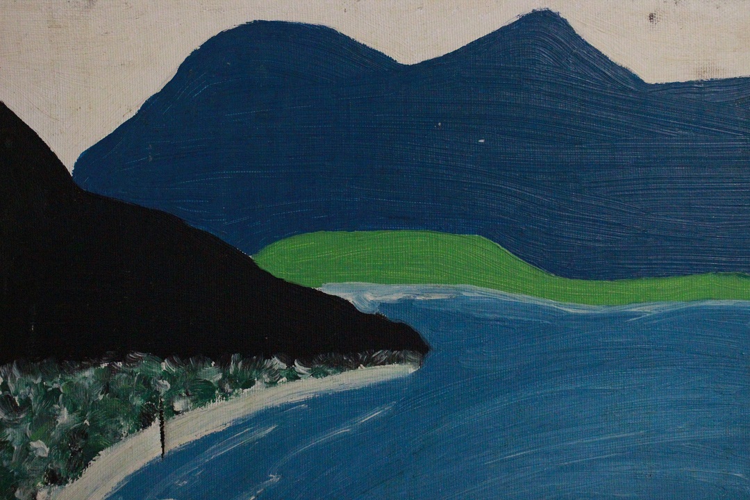 948_quadro_dipinto_olio_tela_gruppo_africani_mare_paesaggio_autore_sconosciuto_provenienza_Francese_FRA_4
