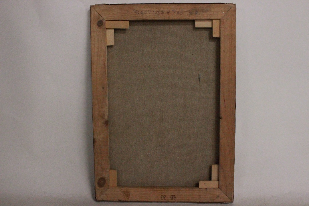 948_quadro_dipinto_olio_tela_gruppo_africani_mare_paesaggio_autore_sconosciuto_provenienza_Francese_FRA_5