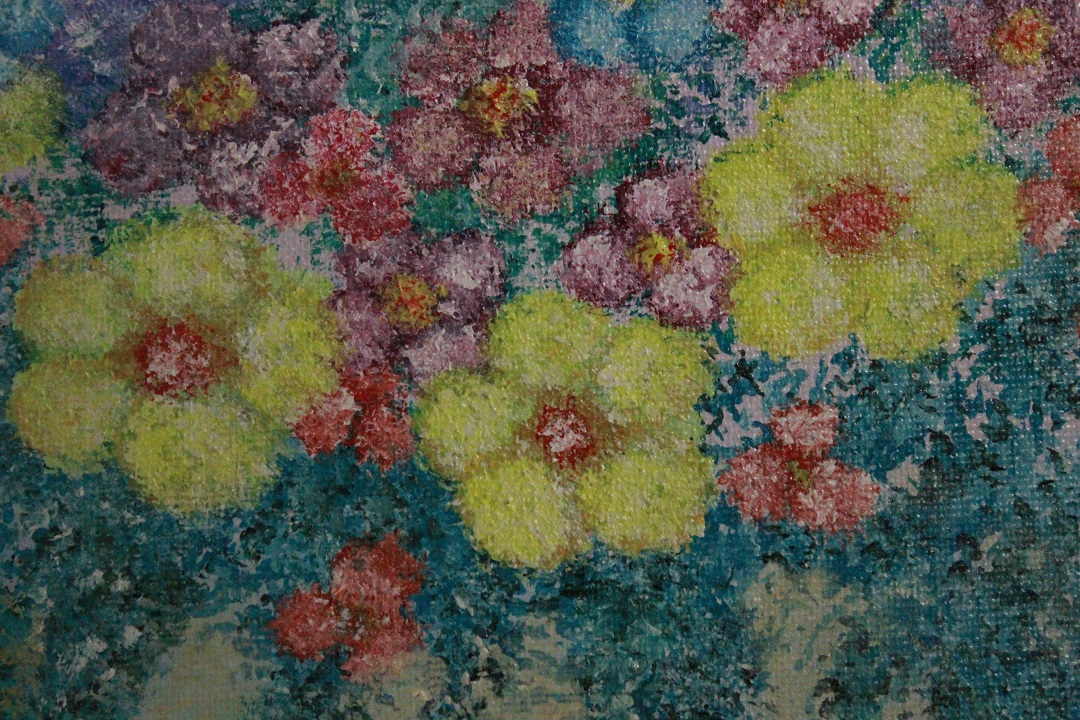 956_quadro_dipinto_olio_tela_vaso_fiori_azzurro_autore_firma_firmato_Chris_provenienza_Francese_FRA_1
