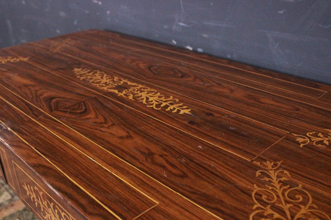 703_console_consolle_legno_decori_cassetti_apribili_prima_metà_Novecento_Italia_ITA_12
