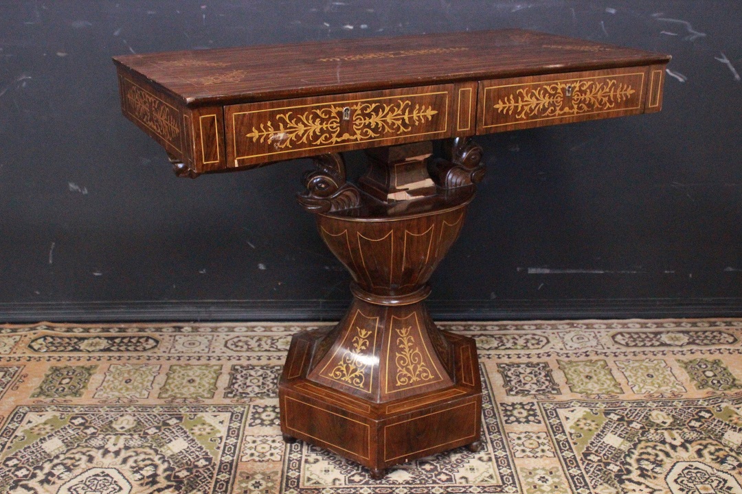 703_console_consolle_legno_decori_cassetti_apribili_prima_metà_Novecento_Italia_ITA_8