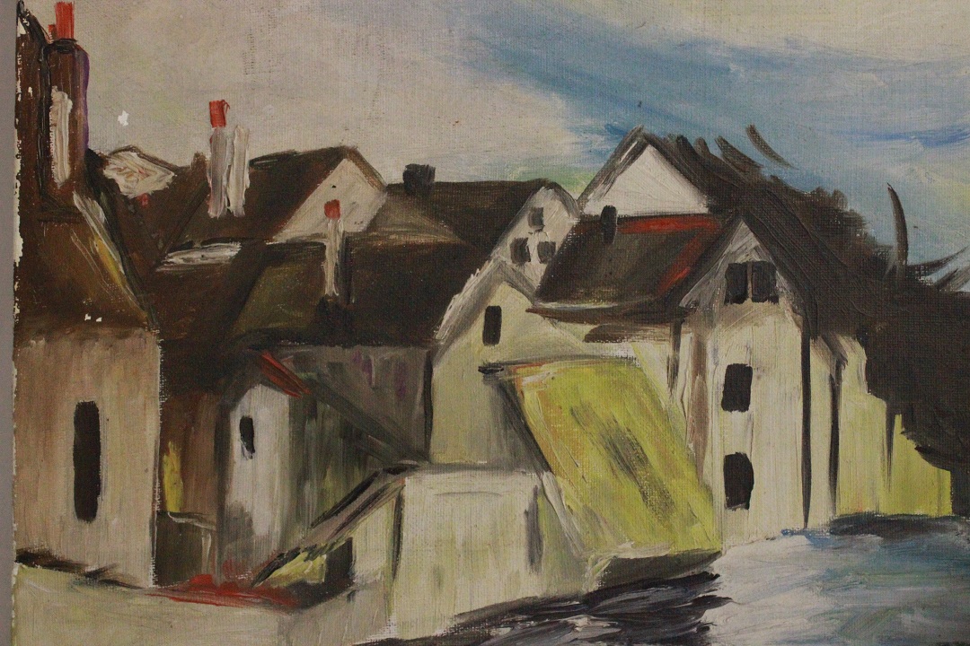 966_quadro_dipinto_olio_tela_paesaggio_città_fiume_firma_firmato_provenienza_Francese_FRA_4