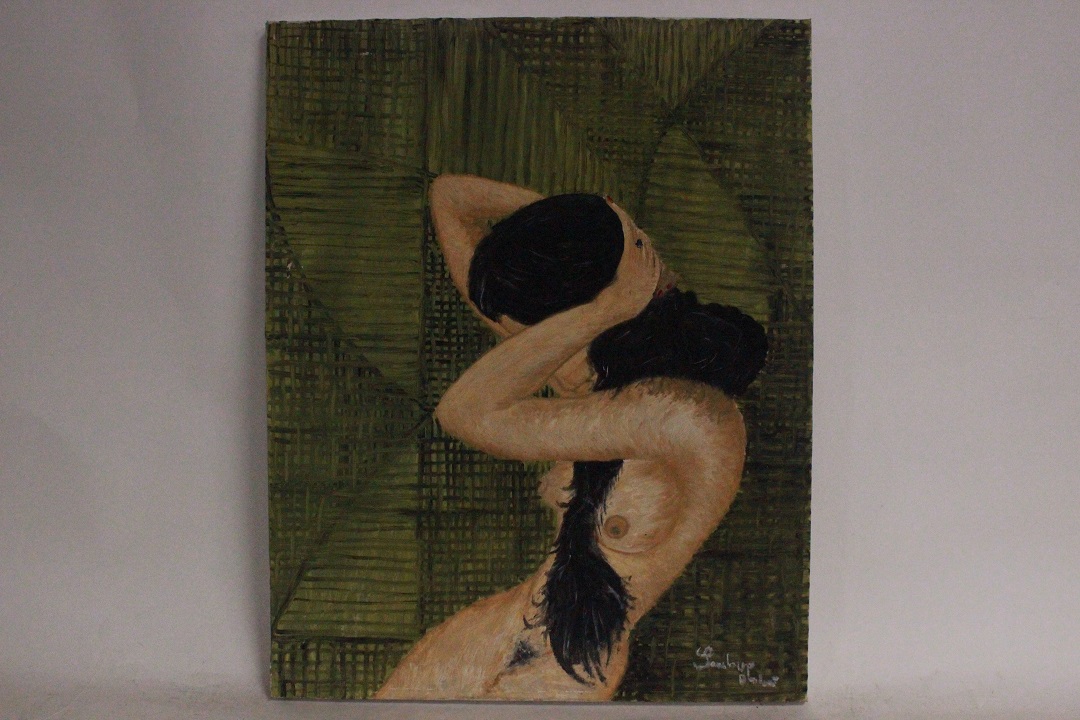 976_quadro_dipinto_olio_tela_donna_nuda_firma_firmato_provenienza_Francese_FRA_0
