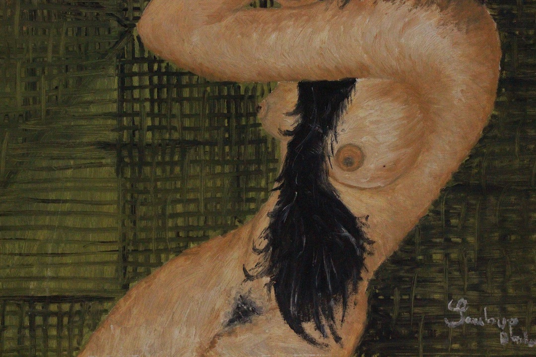 976_quadro_dipinto_olio_tela_donna_nuda_firma_firmato_provenienza_Francese_FRA_4