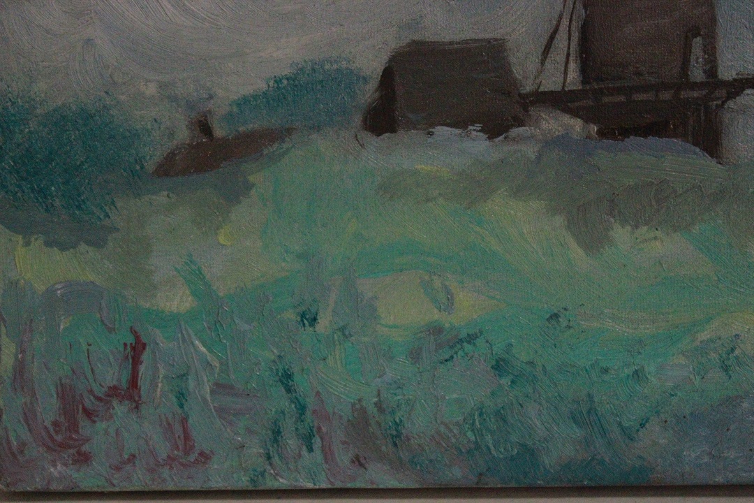 978_quadro_dipinto_olio_tela_mulino_vento_paesaggio_firma_firmato_provenienza_Francese_FRA_4