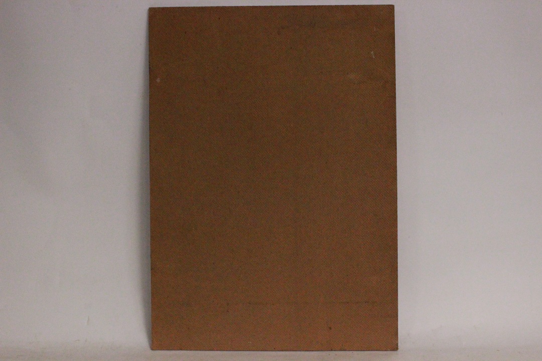 984_quadro_dipinto_olio_pannello_paesaggio_strada_via_città_canale_firmato_firma_Francese_FRA_6