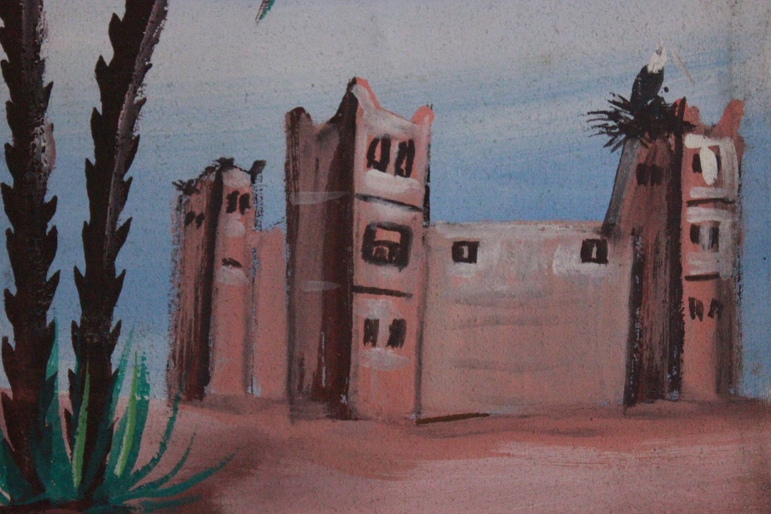 992_quadro_dipinto_olio_tela_oasi_palazzo_rosa_autore_ignoto_Francese_FRA_3