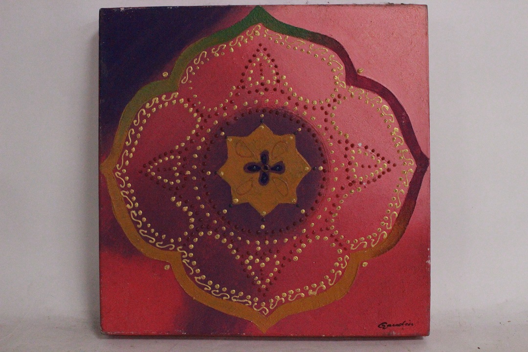 996_quadro_dipinto_olio_su_tela_mandala_rosa_firma_firmato_provenienza_Francese_FRA_0