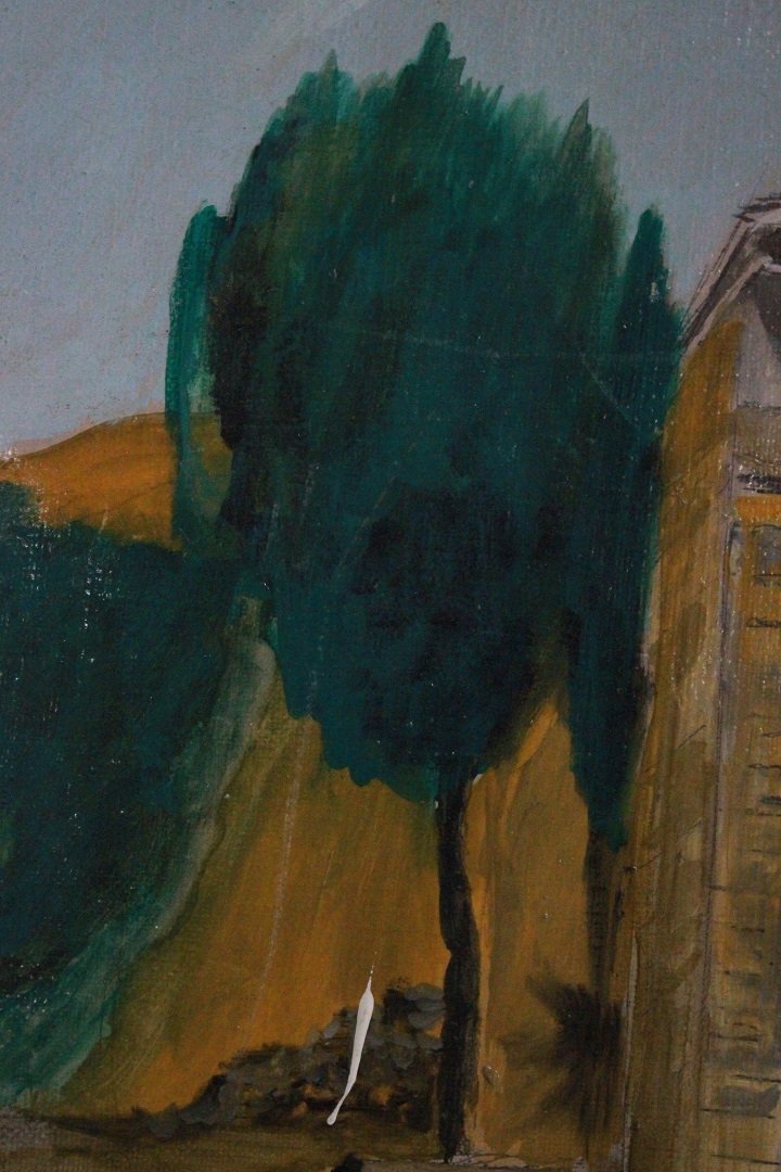 1000_quadro_dipinto_olio_tela_tempio_romano_medusa_autore_ignoto_Francese_FRA_2