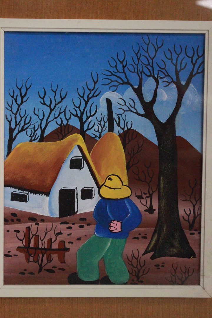 1002_quadro_dipinto_olio_tela_cornice_metallo_paesaggio_autore_firma_firmato_Kocovic_garanzia_Francese_FRA_1