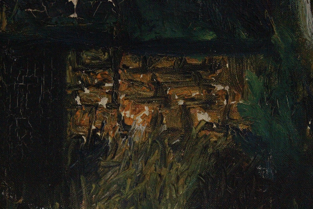 1018_quadro_dipinto_olio_tela_alberi_astratti_firmato_firma_poco_leggibile_Francese_FRA_4