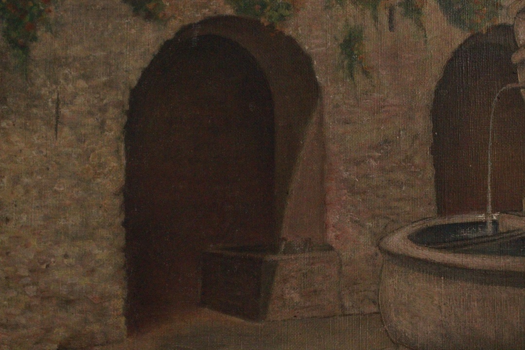 1022_olio_su_tela_donna_pozzo_lavandaia_firma_firmato_tela_tagliata_seconda_metà_Novecento_francese_Francia_FRA_7