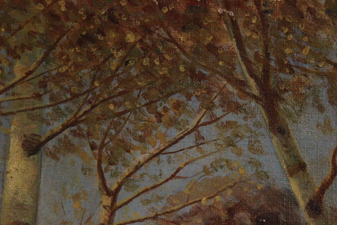 1032_olio_su_tela_alberi_betulle_firma_firmato_seconda_metà_Novecento_francese_Francia_FRA_3