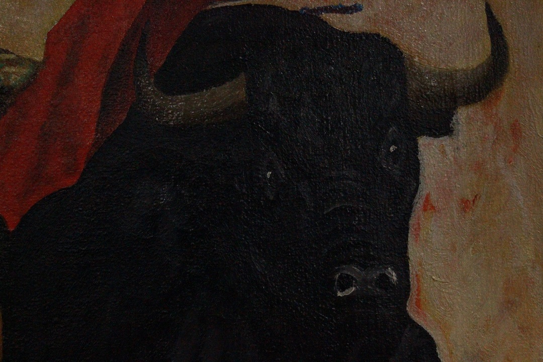 1034_olio_su_tela_torero_firma_firmato_tela_tagliata_seconda_metà_Novecento_francese_Francia_FRA_3