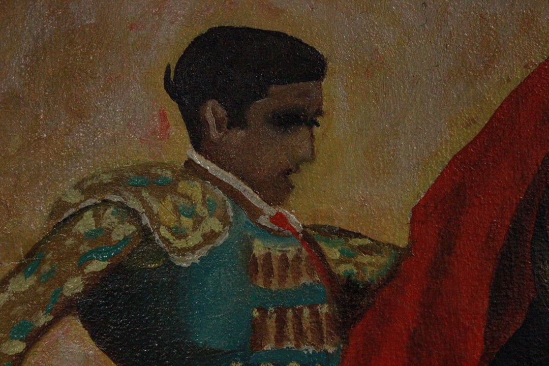 1034_olio_su_tela_torero_firma_firmato_tela_tagliata_seconda_metà_Novecento_francese_Francia_FRA_4