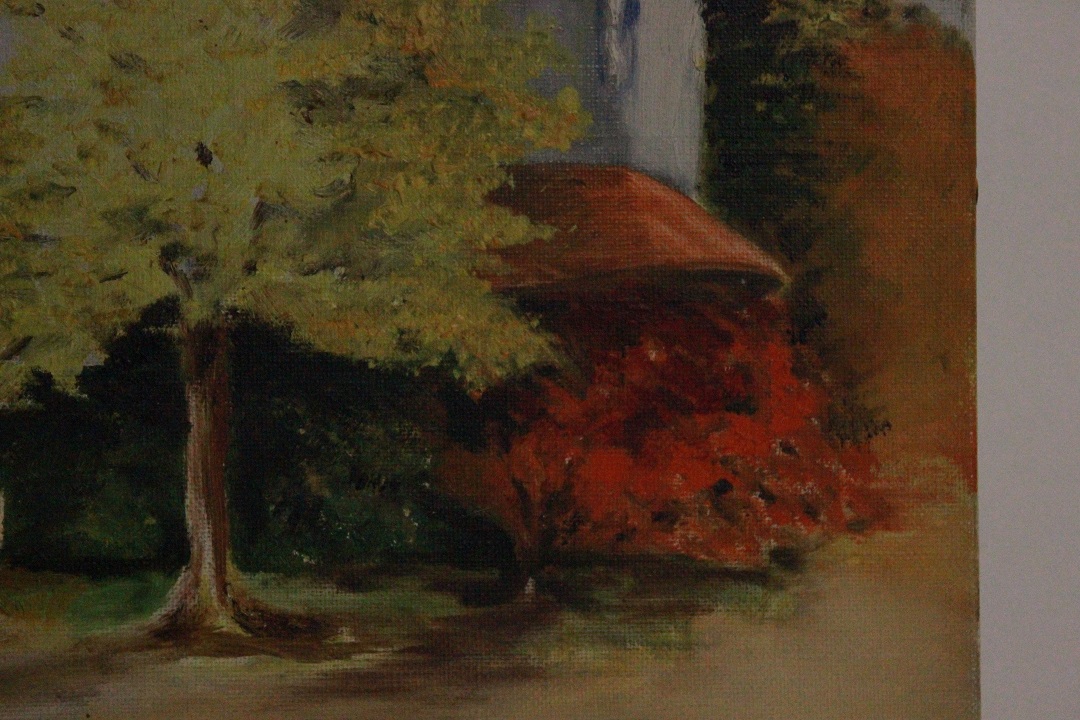 1040_olio_su_tela_paesaggio_città_chiesa_firma_firmato_seconda_metà_Novecento_francese_Francia_FRA_3