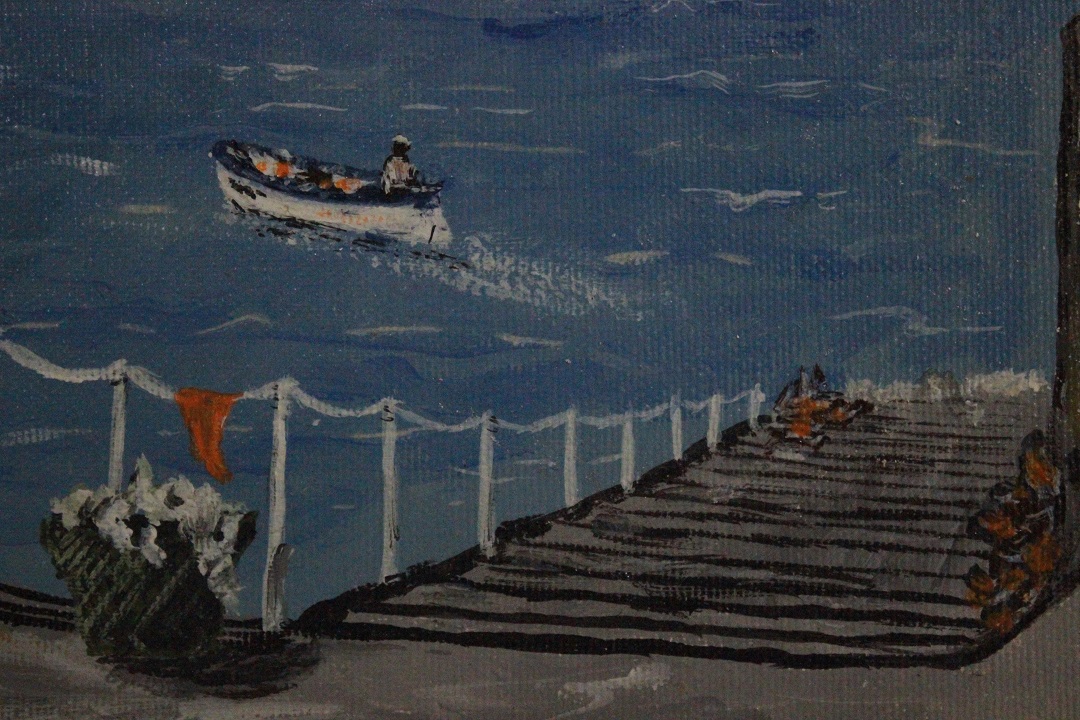 1046_olio_su_tela_paesaggio_mare_marino_firma_firmato_Flavio_cornice_disegnata_seconda_metà_Novecento_francese_Francia_FRA_4
