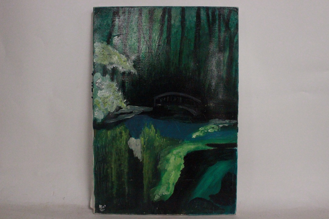 1048_olio_su_tela_paesaggio_fiume_ponte_autore_ignoto_seconda_metà_Novecento_francese_Francia_FRA_0