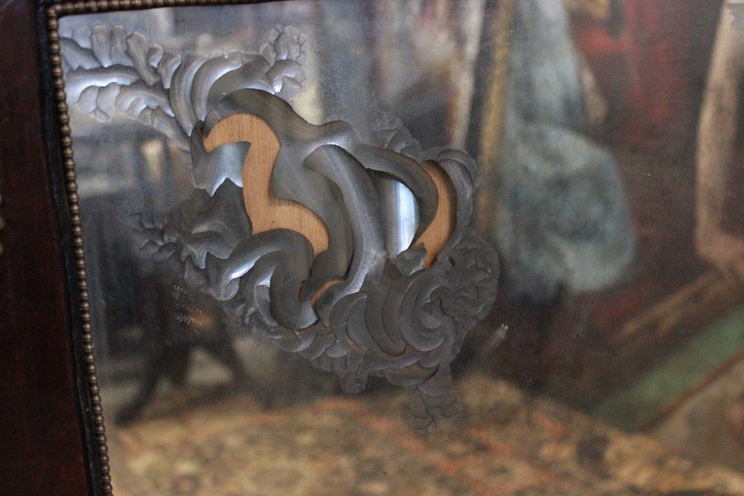 805_specchiera_specchio_specchi_due_2_retoru_d'egypte_style_legno_scuro_prima_metà_Novecento_francese_Francia_FRA_7