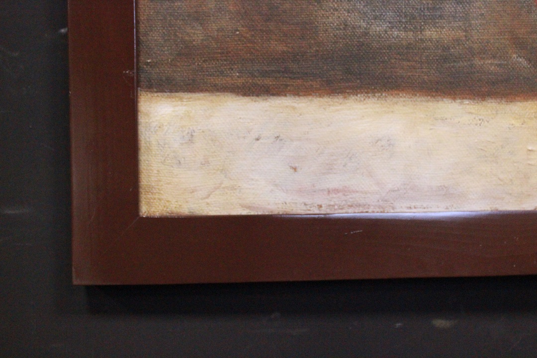 1037_quadro_dipinto_paint_oil_painting_olio_su_tela_Saturno_Buttò_figura_donna_guerriera_cornice_frame_1988_XX_secolo_Brescia_Roncadelle_italiano_Italia_ITA_10
