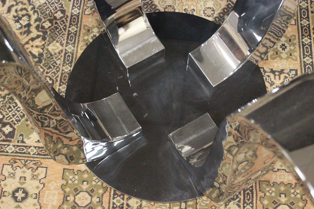 696_tavolo_moderno_vetro_molato_metallo_nero_nuovo_esposizione_fine_inizio_anni_2000_Brescia_Roncadelle_11