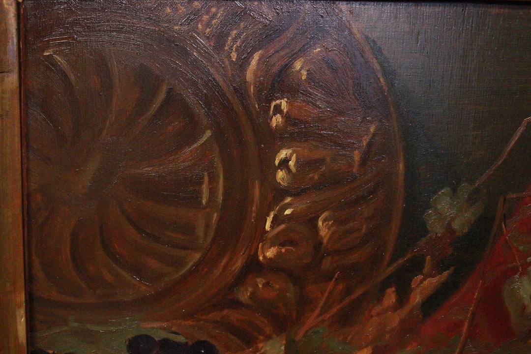 1068_quadro_paint_oil_painting_olio_su_tavola_natura_morta_1935_Novecento_cornice_frame_firma_firmato_Tino_Pelloni_Italia_ITA_4