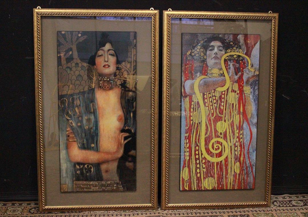1070_quadro_stampe_coppia_due_2_Klimt_fine_XX_inizio_XXI_secolo_Italia_italiano_ITA_0