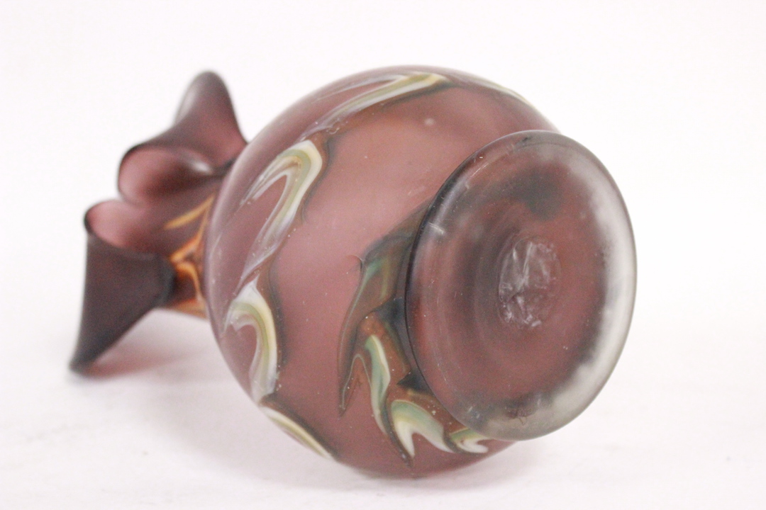 1077_vaso_vase_vetro_fucsia_viola_fiore_calla_Italia_Brescia_Roncadelle_13