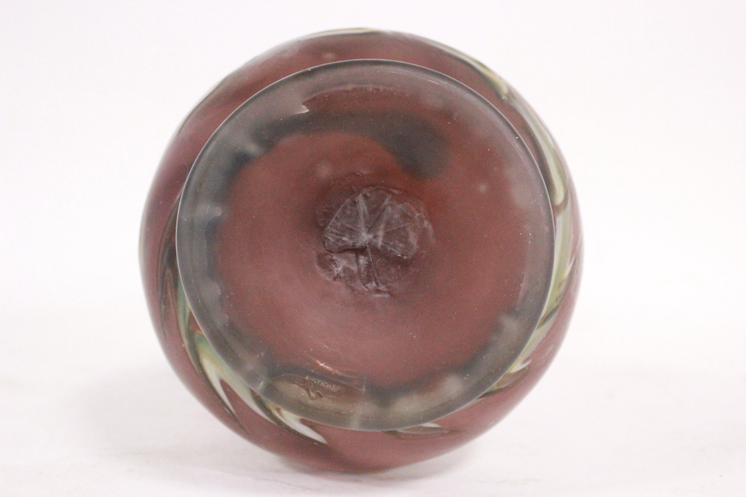 1077_vaso_vase_vetro_fucsia_viola_fiore_calla_Italia_Brescia_Roncadelle_14
